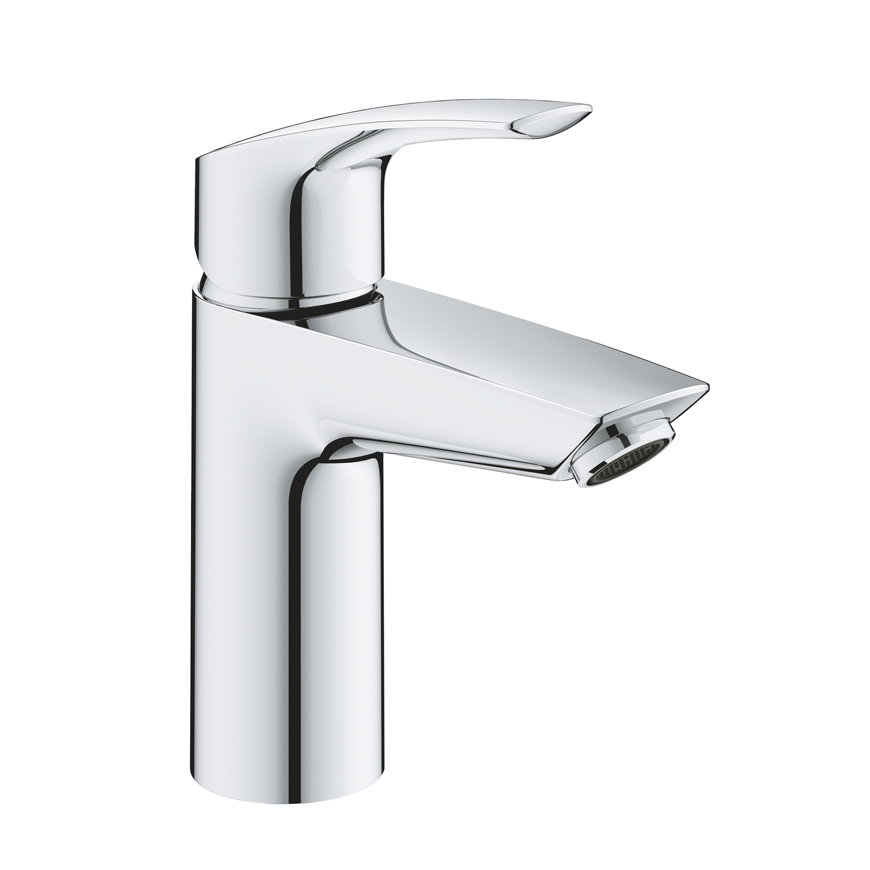 Grohe wastafelmengkraan, serie Eurosmart, hendel, laag model, chroom, 3/8", exclusief waste 