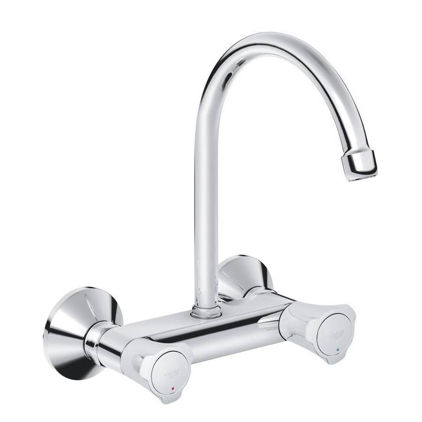Grohe keukenmengkraan, serie Costa-L, met s-koppeling ¾" x ½", chroom 