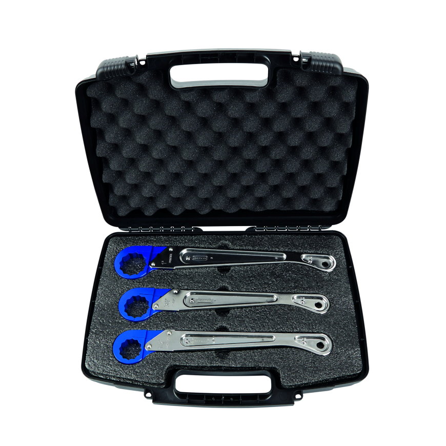 Henco sleutelset, set in koffer, type PK-TOOLBOX, voor type PK, ½" - 1"