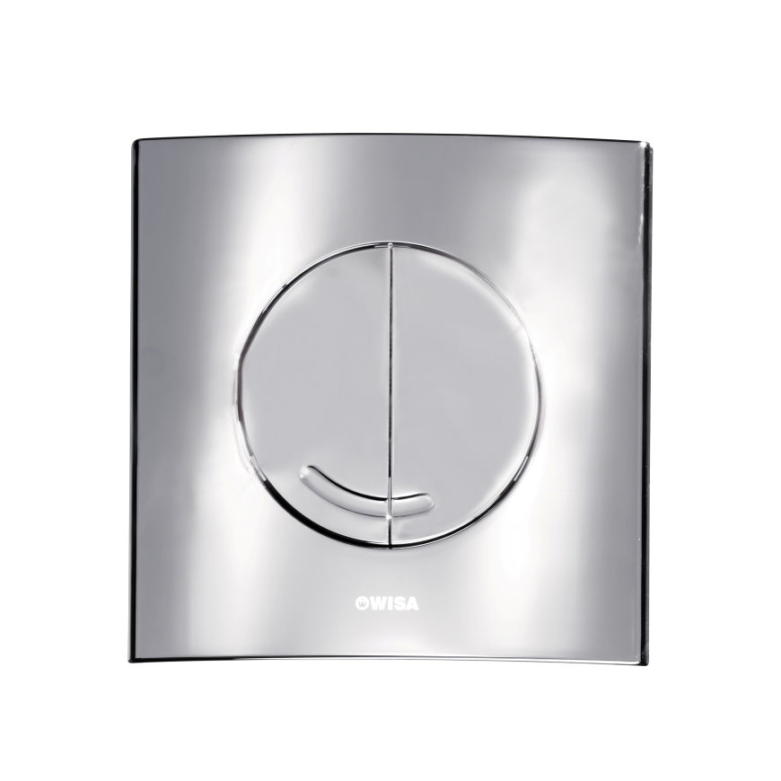 Wisa bedieningspaneel, type Argos DF, voor XS / XF, kunststof, 2-knops, glans chroom
