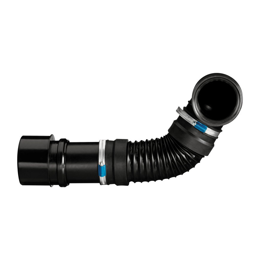 Wisa aansluitstuk, flexibel, voor closet, l = 620 mm, &Oslash; 90/110 mm, zwart 