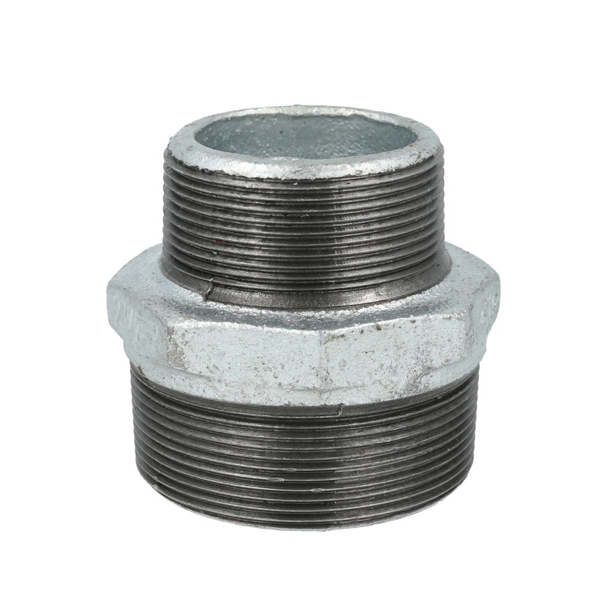 Dubbele verloop nippel, gegalvaniseerd, 2x buitendraad, nr. 245, ¾" x ½" 