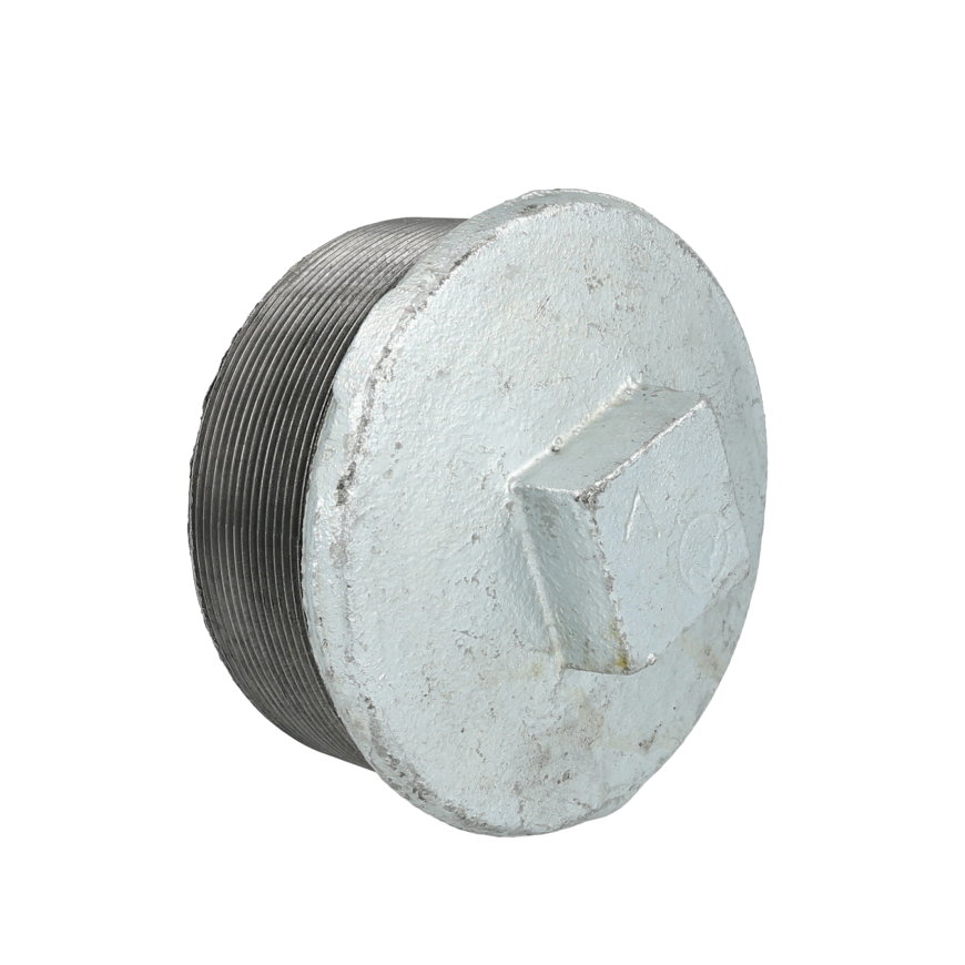 Stop met rand, gegalvaniseerd, buitendraad, nr. 290, 2" 