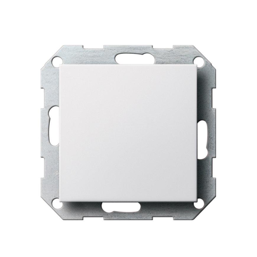 Gira blindplaat, system 55, inbouw, wit 