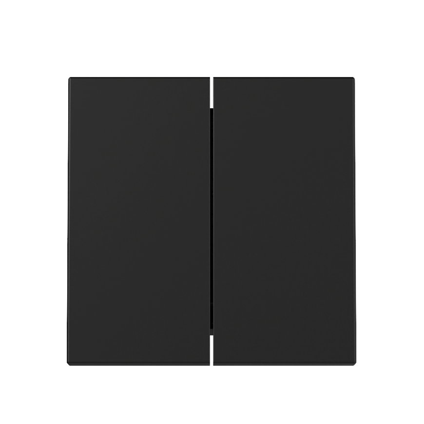 Gira schakelwip, system 55, dubbel, zwart 