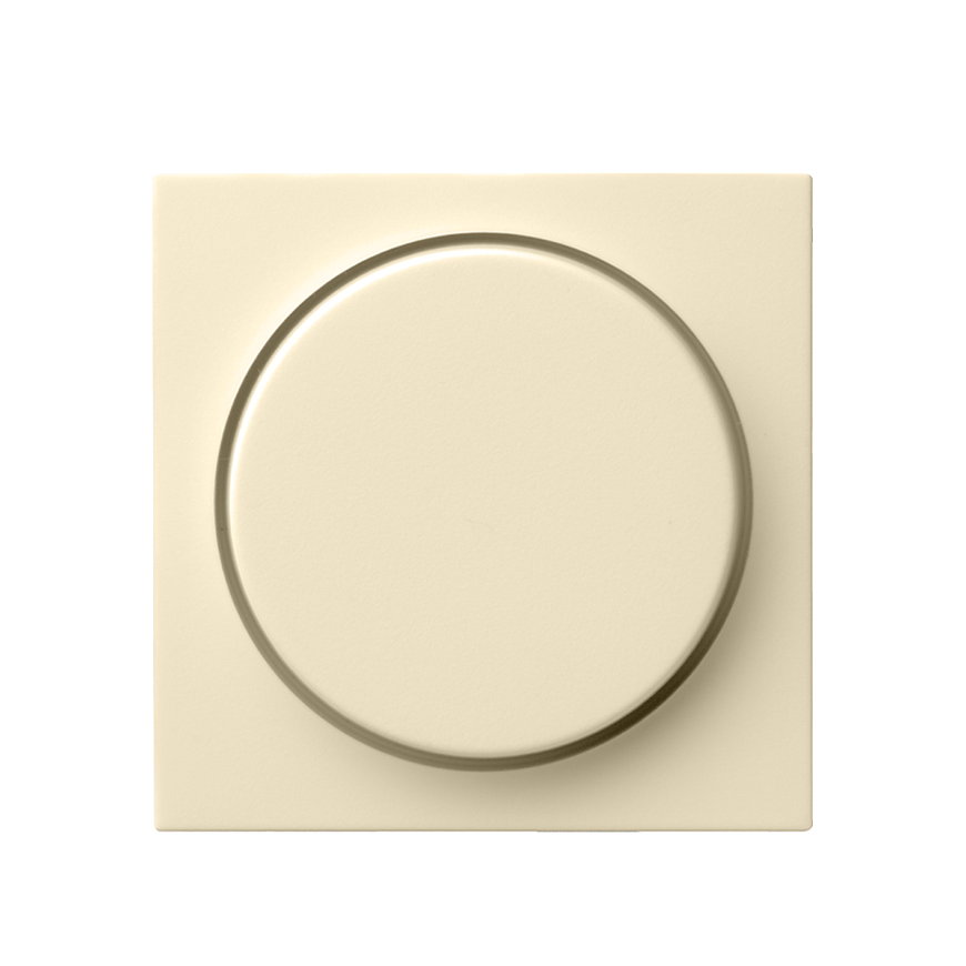 Gira afdekplaat, voor dimmer en elektronische potentiometer, crème 