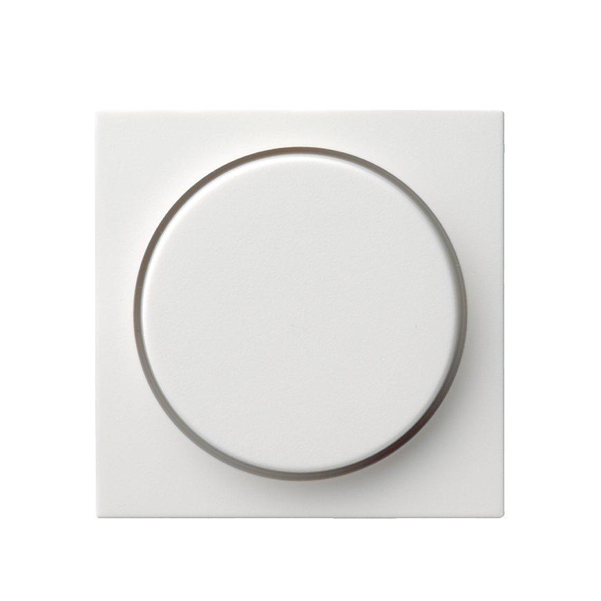 Gira afdekplaat, voor dimmer en elektronische potentiometer, wit 