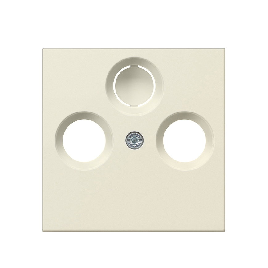 Gira afdekplaat, voor coax antennecontactdoos, system 55, crème 
