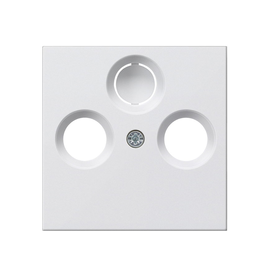 Gira afdekplaat, voor coax antennecontactdoos, system 55, wit 