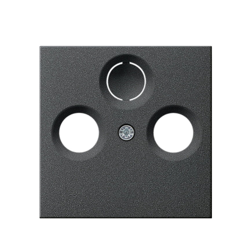 Gira afdekplaat, voor coax antennecontactdoos, system 55, antraciet 