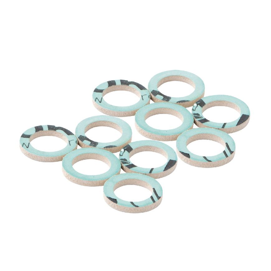 De Beer Köro HD ring, voor water- en gas, wartelmoer, 23 x 30 (1") x 2 mm, verpakking à 10 stuks 