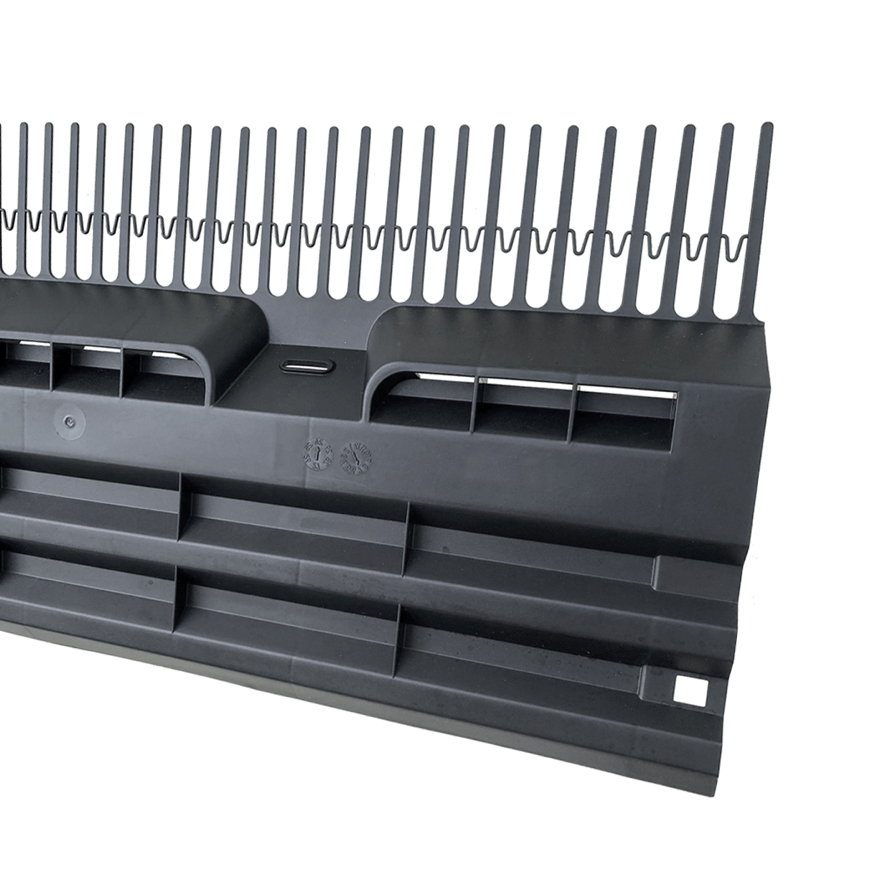Nedsale kombi - dakvoet 2.0, pp, zwart, l = 1 m, h = 160 mm, kamhoogte 65 mm 