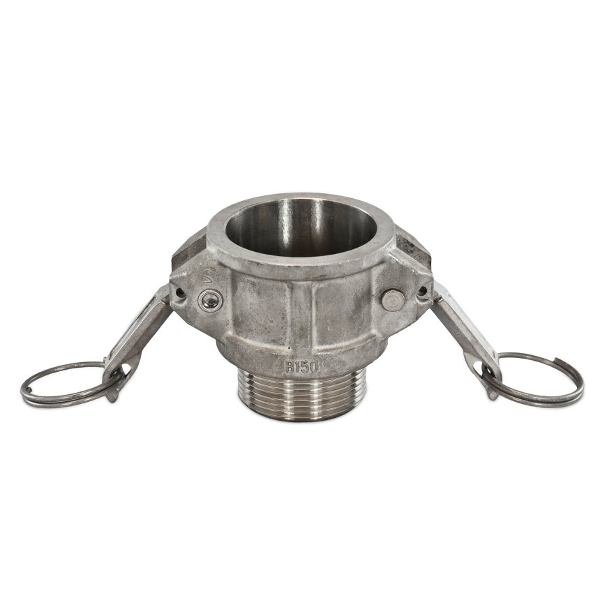 Camlock snelkoppeling, type B, rvs 316, V-deel x buitendraad, DN 32 mm x 1¼" 
