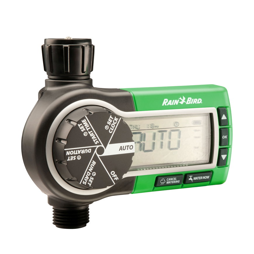 Rain Bird digitale watertimer, 1-station, membraanafsluiter 