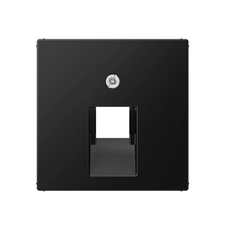 Jung afdekplaat, voor Modular Jack, A range, 1-voudig, mat zwart 