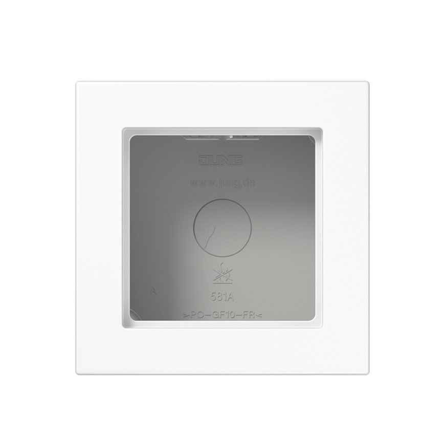 Jung opbouwkap, 1-voudig, A range, wit 