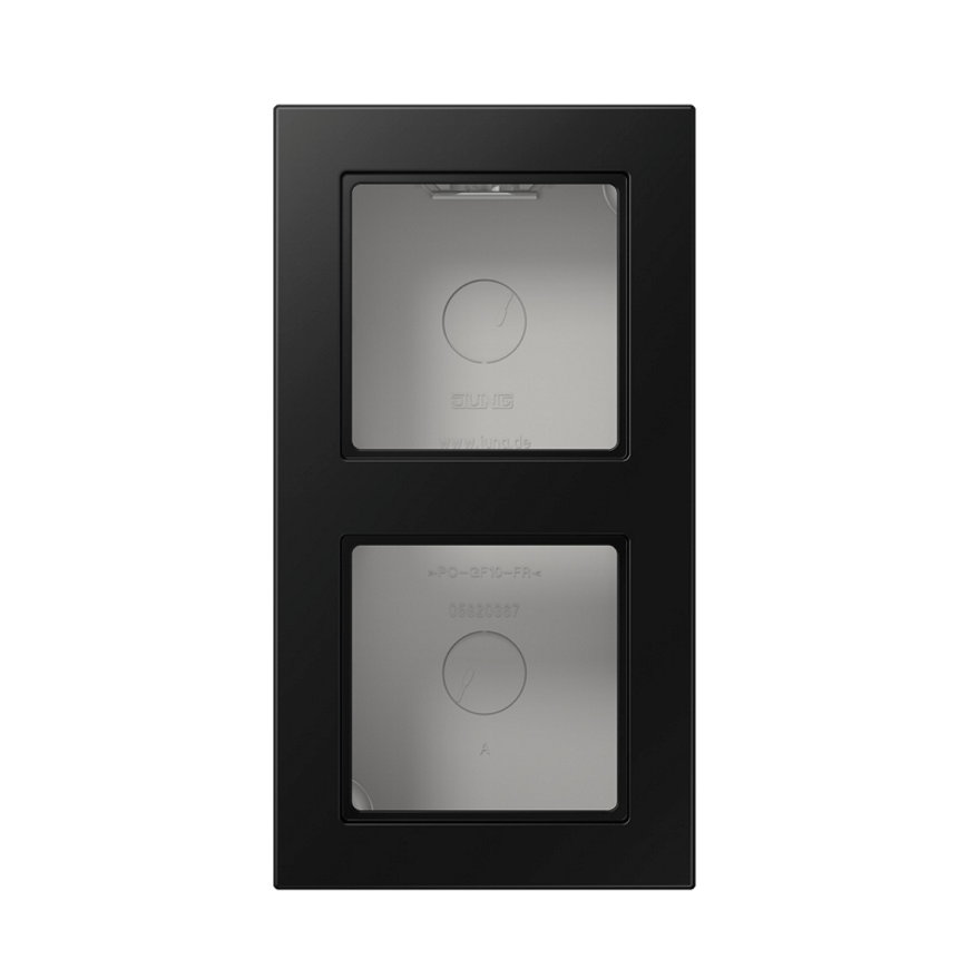 Jung opbouwkap, A range, 2-voudig, mat zwart