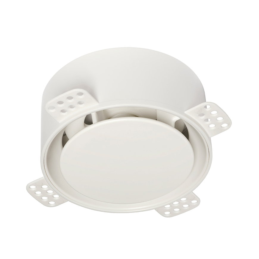 Nedco toe- en afvoerventiel, type NoShow, instrucbaar, 125 mm, wit 