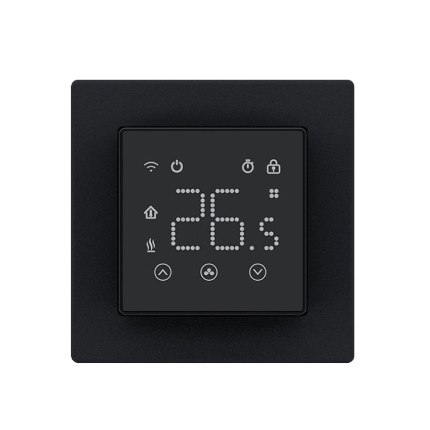 Thermostaat voor vloerverwarmingsmat DCSM, type DOC3, zwart, inbouw, 230 V 