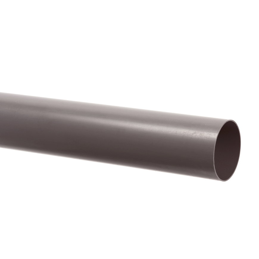 Afvoerbuis met gladde einden, pvc, grijs, KOMO, SN4, l = 5 m, 250 x 6,2 mm 