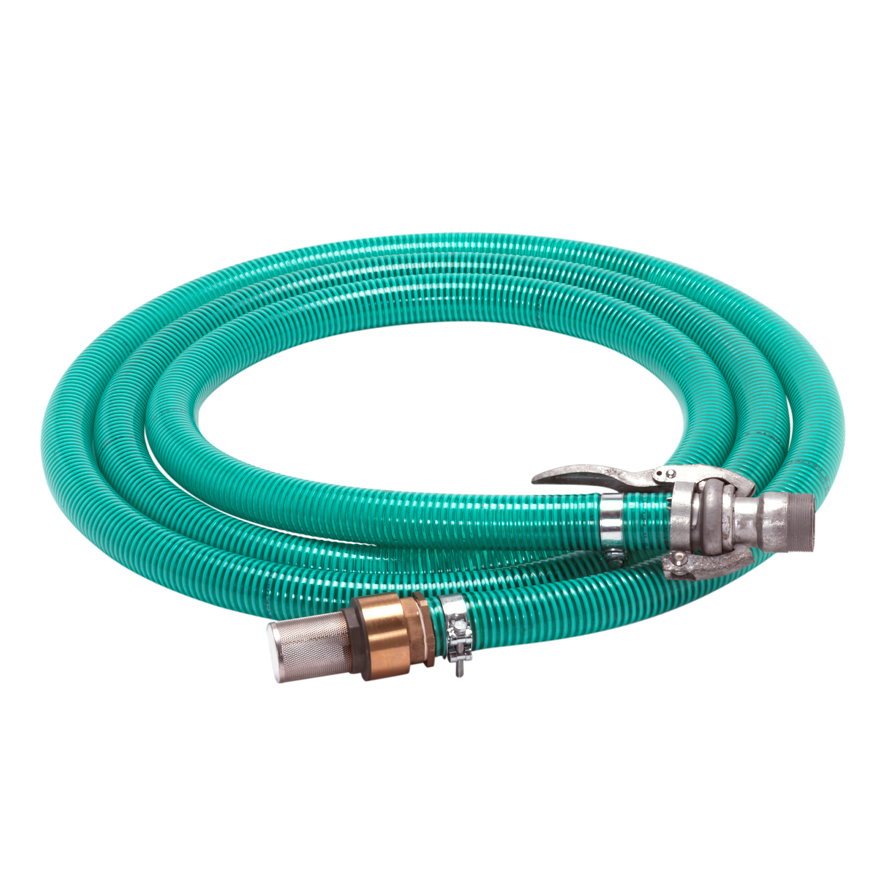 Maspla Saugschlauch-Set mit Rückflussstopp und Anschlussstück, l = 7 m, 50 mm x 2" 