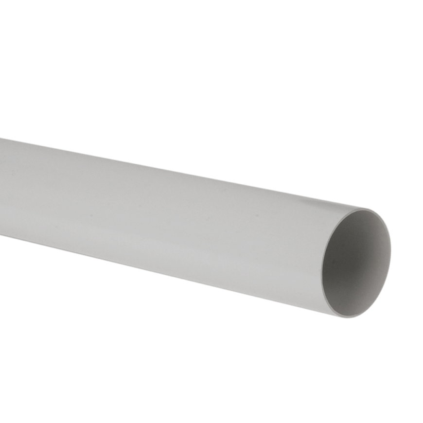 Nicoll Techtan Fallrohr, PVC, hellgrau, RAL 7047, 50 mm, l = 4 m 