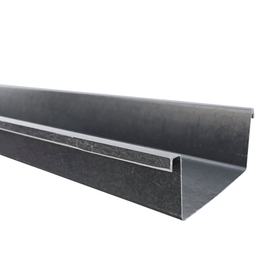 Rawinso bakgoot, polyester, antraciet, RAL 7016, l = 3 m, 120 mm 