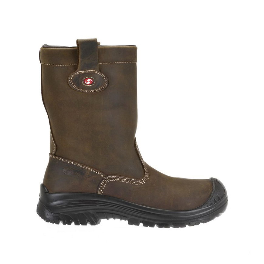 Sixton Peak veiligheidslaarzen, type Montana, bruin, Air voering, S3, Metal Free, maat 48