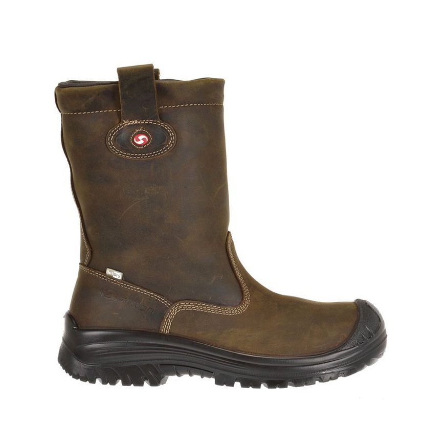 Sixton Peak veiligheidslaarzen, type Montana, bruin, wol, S3, HDry, Metal Free, maat 42 