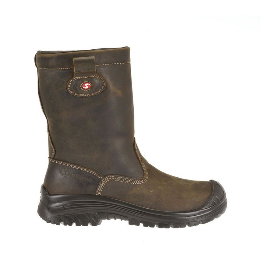 Sixton Peak veiligheidslaarzen, type Montana, bruin, wol, S3, Metal Free, maat 44 
