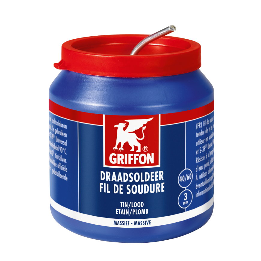 Griffon Lötzinn, massiv, 40/60, Durchm. 3 mm, Dose à 500 g 