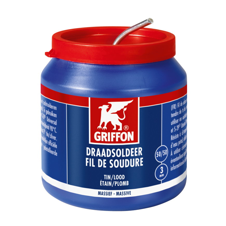 Griffon Lötzinn, massiv, 50/50, Durchm. 3 mm, Dose à 500 g 