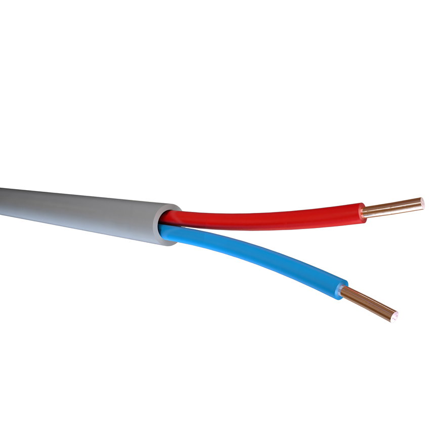 TKF signaalkabel, YY Dca, 2 x 0,8 mm, grijs, l = maximaal 100 m 