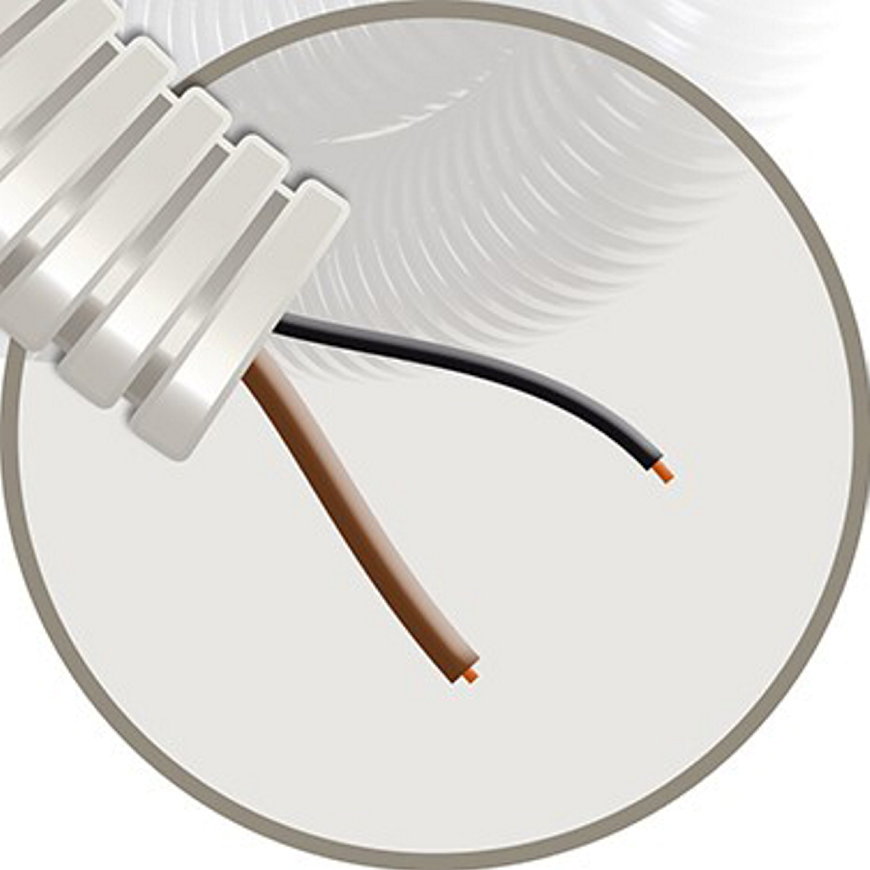 Snelflex voorbedrade flexibele buis met VD draad, 16 mm, 1x 2,5 mm² (br)+ 1x 1,5 mm² (zw), 100 m
