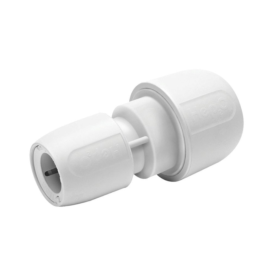 Hep2O verloop koppeling, pb, 2x steek, 22 x 15 mm 