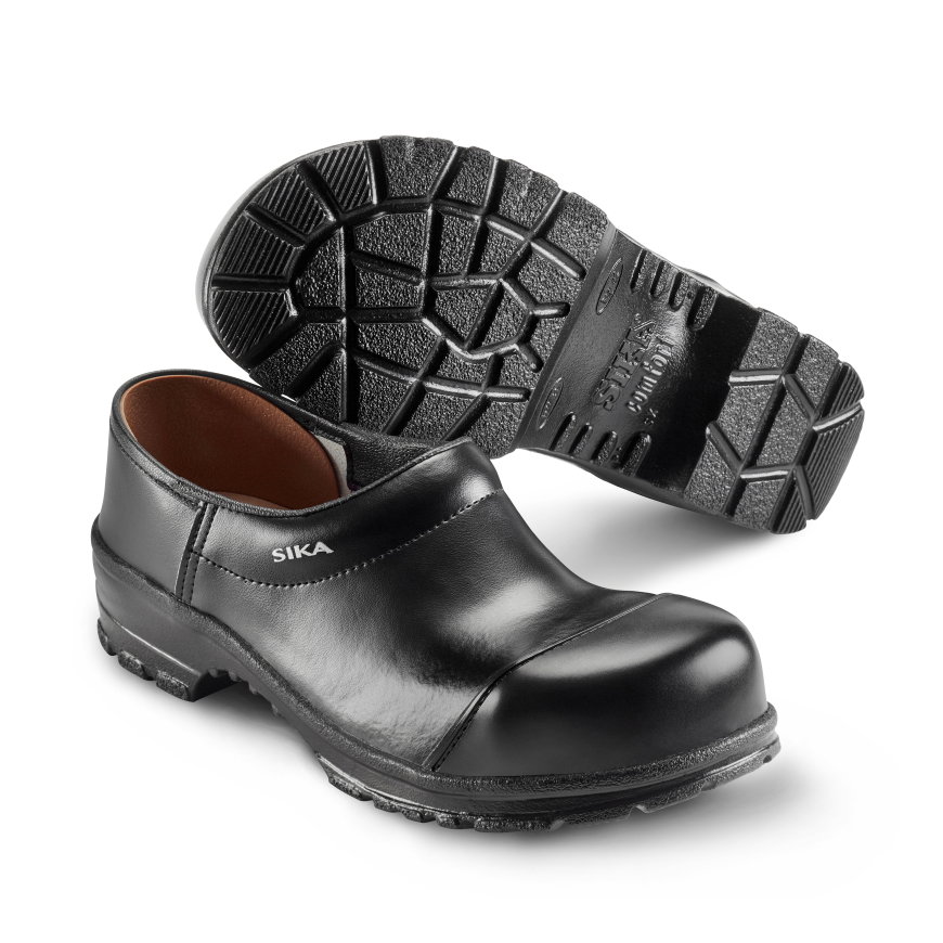 Sika 29 Comfort schoenklompen met kruipneus en pu zool, zwart, S3, maat 43 