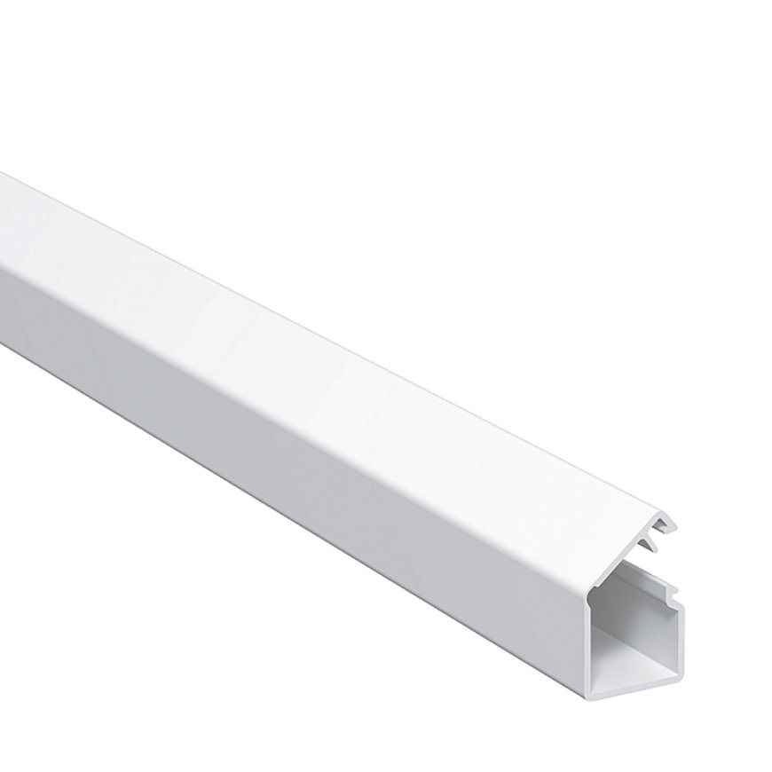 OBO mini kabelgoot, MD12, +kleeffolie en scharnierend deksel, zuiver wit, 12,5 x 12,5 mm, l = 2 m 