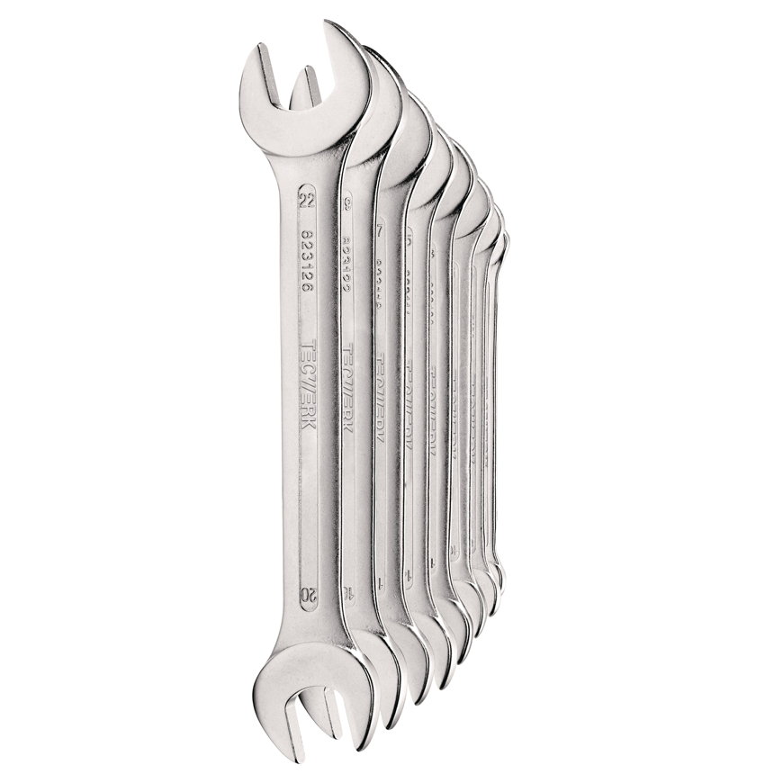 Tecwerk dubbele steeksleutelset, 10-delig, sleutelmaat 6 - 27 mm 