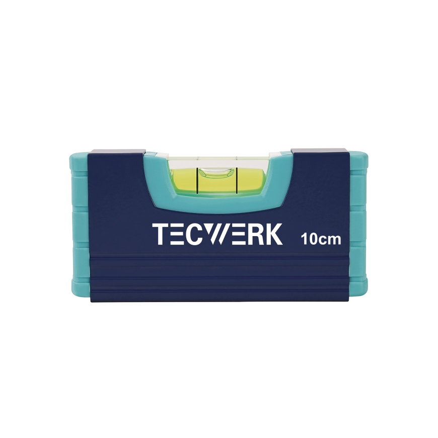 Tecwerk waterpas, aluminium, nauwkeurigheid +/- 0,5 mm/m, lengte 10 cm