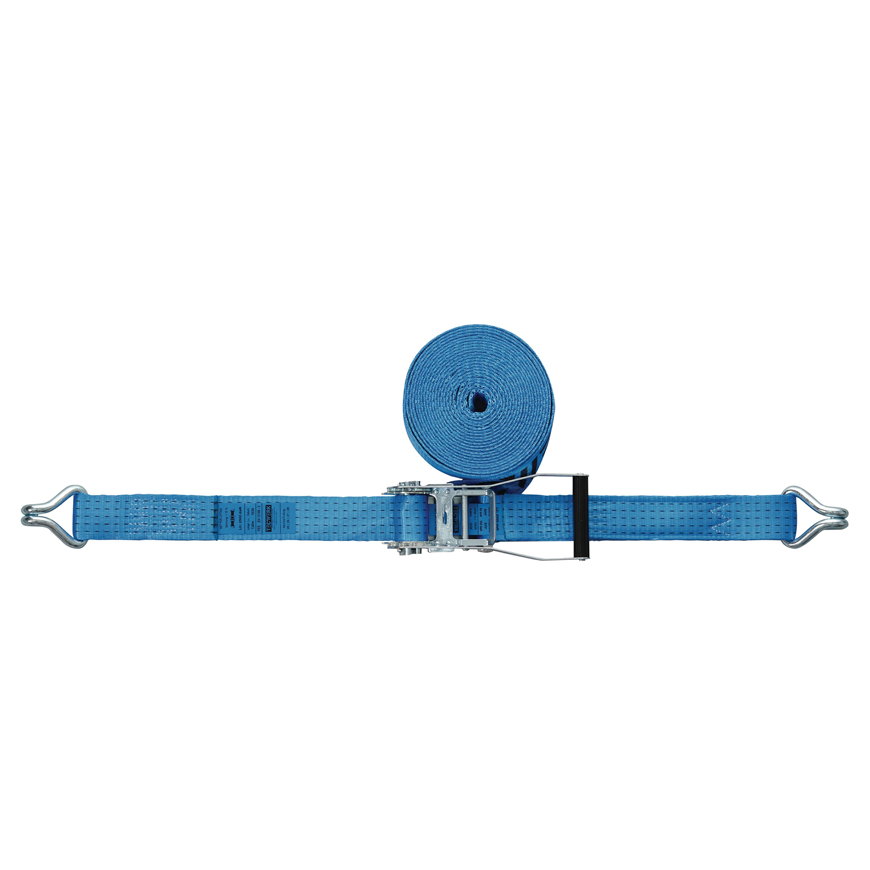 Tecwerk spanband met ratelgesp en haak, b = 50 mm, max. trekkracht 4000 kg, l = 8 m 