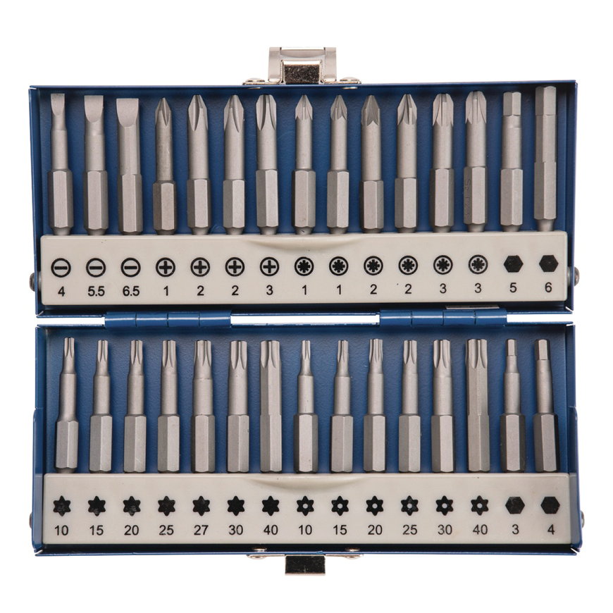Tecwerk bitassortiment met lange bits, 30-delig, sleuf/PH/PZD/torx 