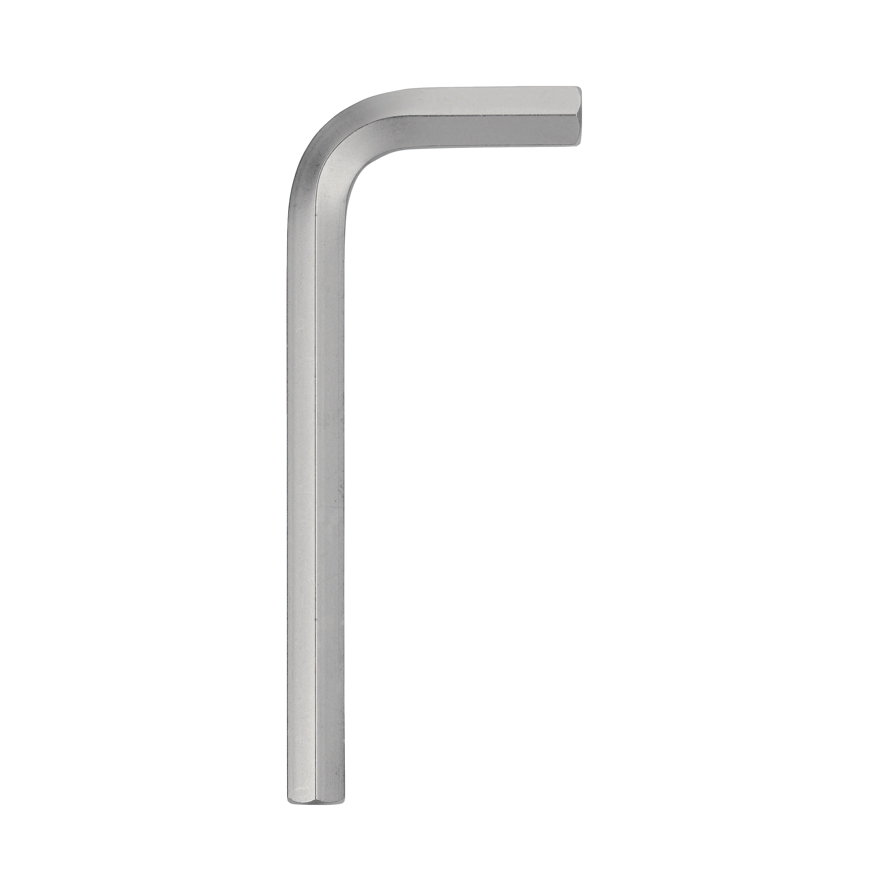 Tecwerk inbussleutel, haaks, kort, S2-staal, l = 125 x 45 mm, sleutelmaat 12 mm 