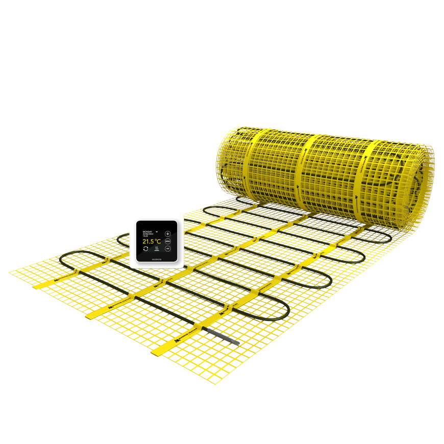 MAGNUM Mat vloerverwarmingsmat set, MRC wifi-thermostaat wit, 9 m² - 1350 W 