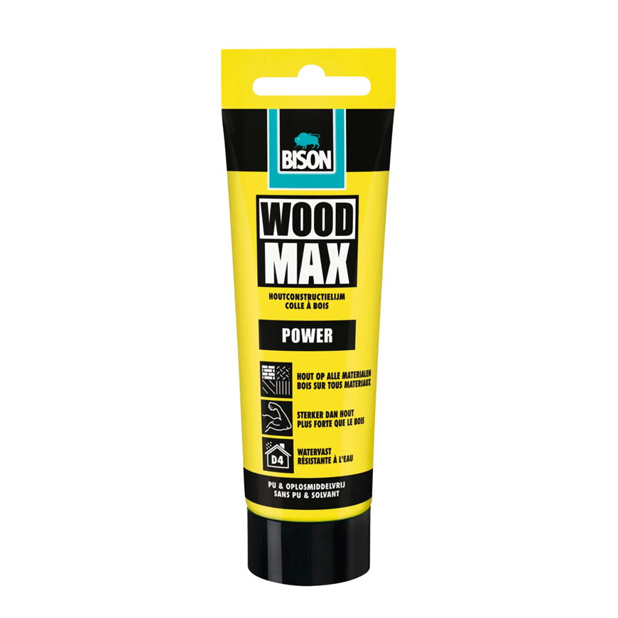 Bison houtconstructielijm, type Wood Max, D4, tube à 100 gram 