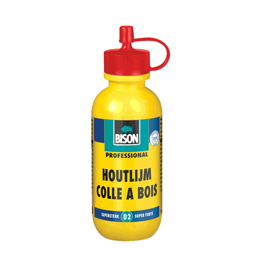 Bison houtlijm, vochtbestendig, D2, flacon à 75 gram 
