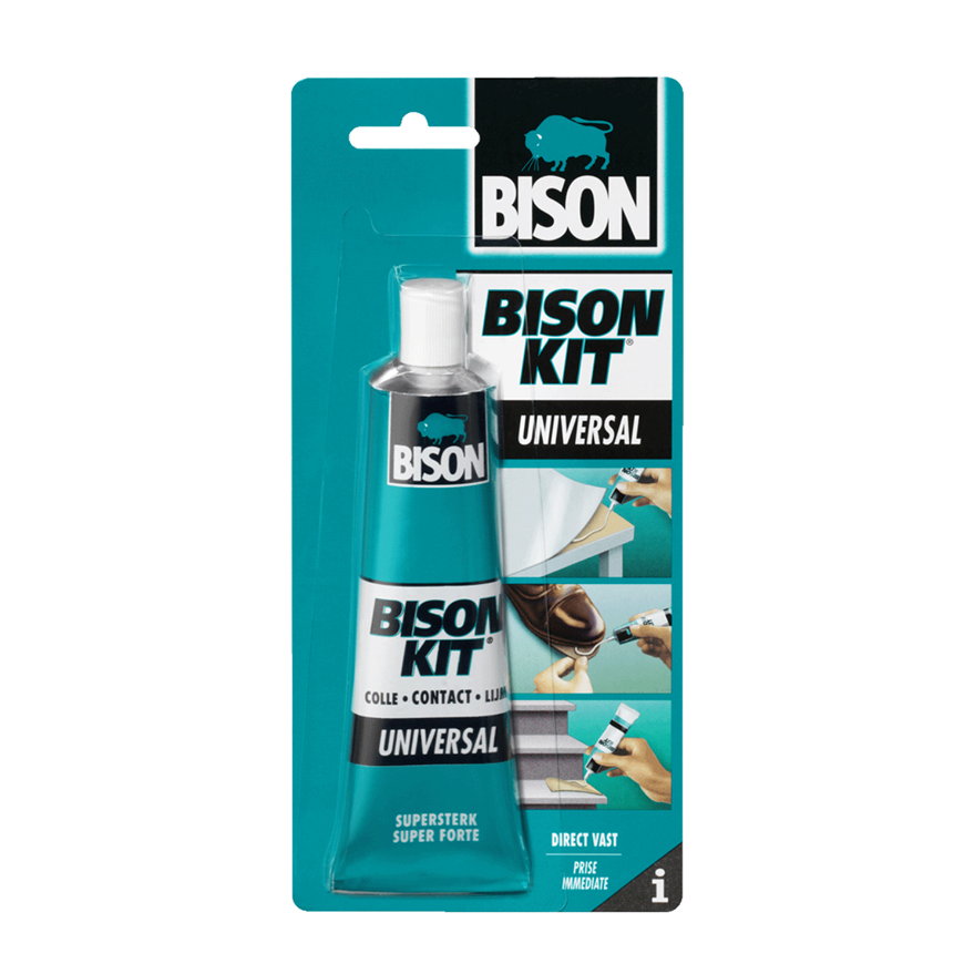 Bison Kit Kontaktkleber, Sichtverpackung mit Tube à 100 ml 