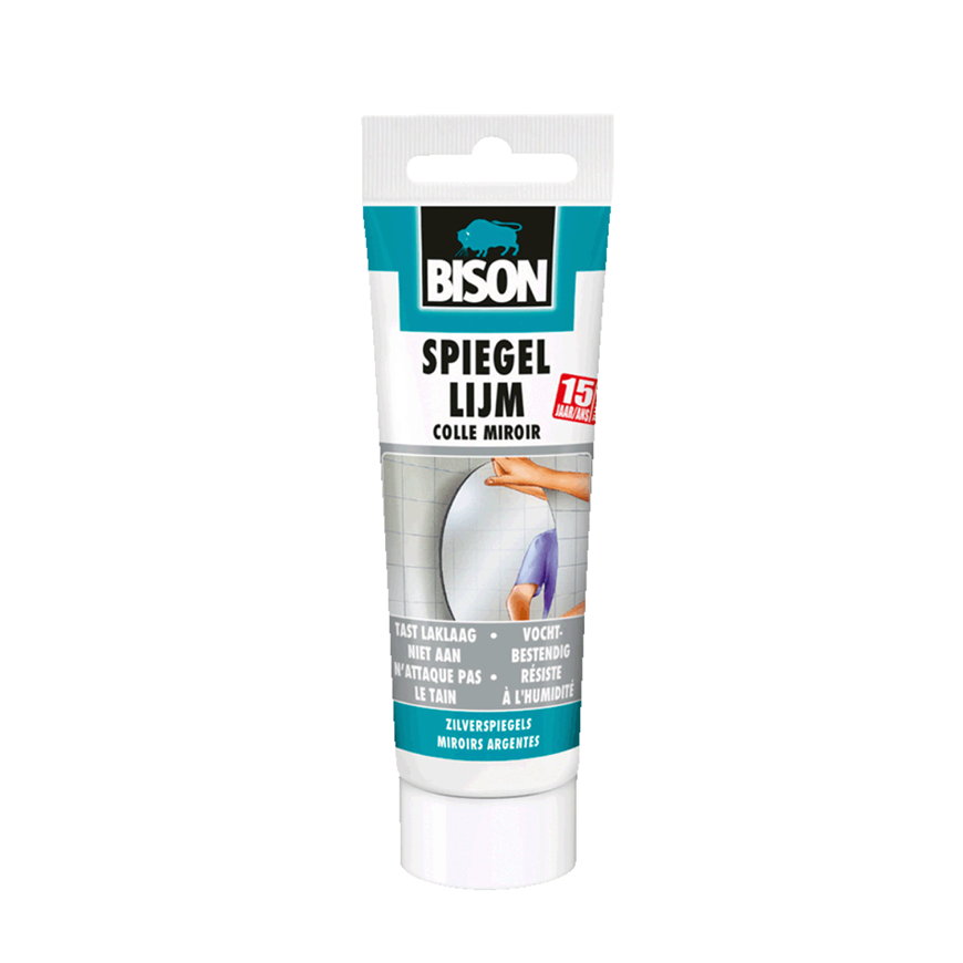 Bison spiegellijm, tube à 100 gram 
