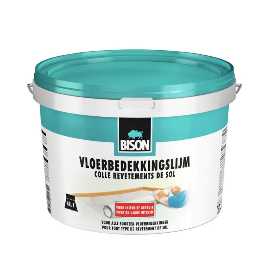 Bison vloerbedekkingslijm, emmer à 4 kg 