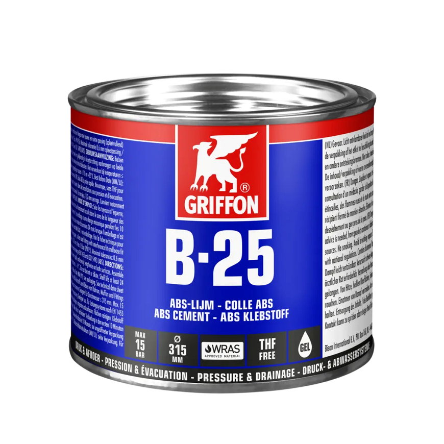 Griffon abs lijm, B-25, met drukdeksel, blik à 500 ml 