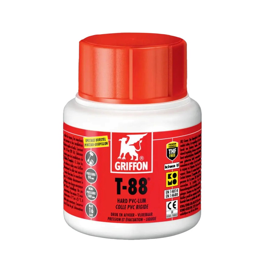 Griffon hard pvc lijm, T-88, bus à 100 ml 